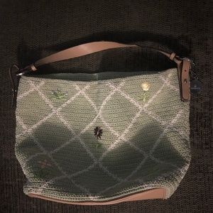 Lauren Conrad Green Flower Purse